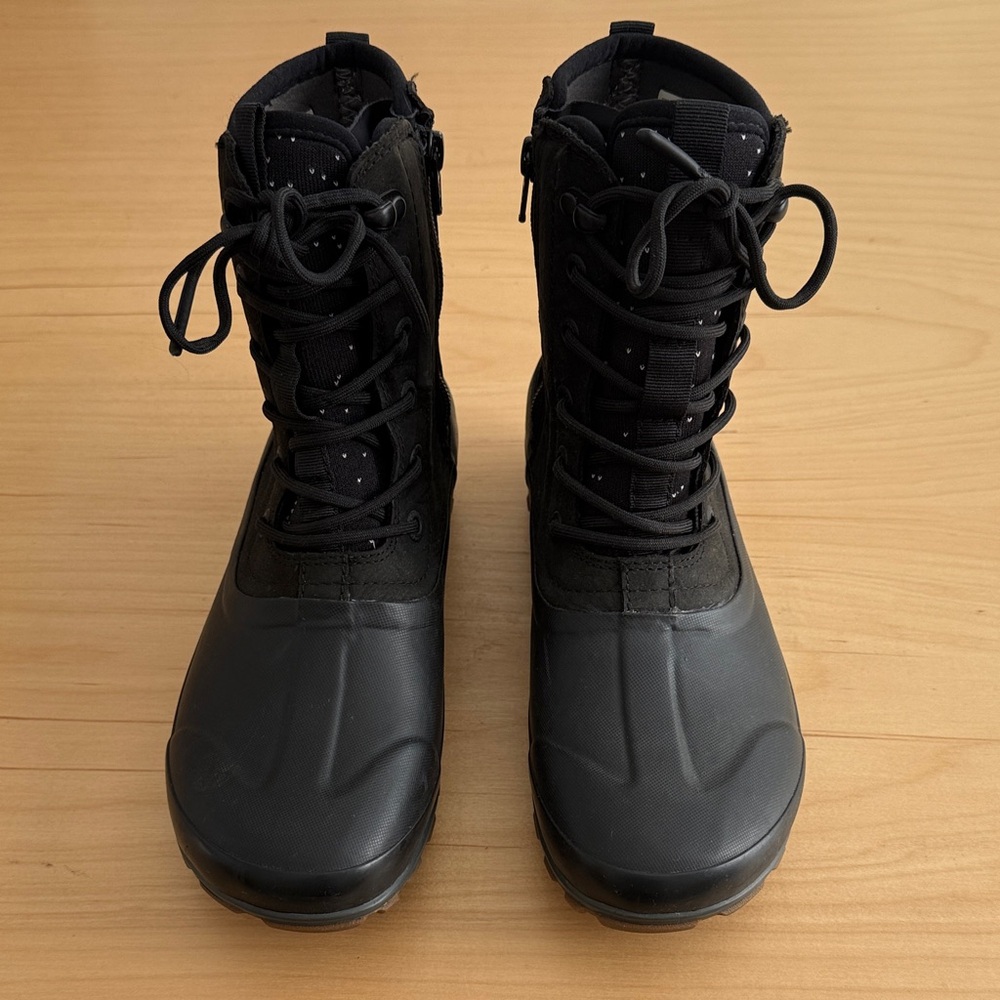 BOGS Black Lace-Up Boots